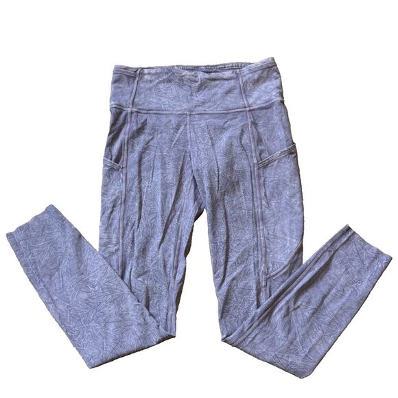 Lululemon Fast Free Tight 26" Ice Dye Ice Wash Violet Verbena Leggings Size 6 - Picture 4 of 7